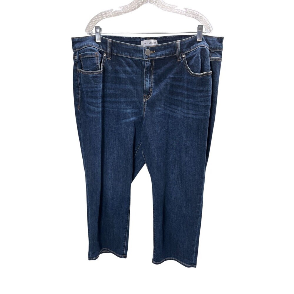 Lane Bryant Jeans Women's Size 20 Blue Cotton Blend Straight Leg